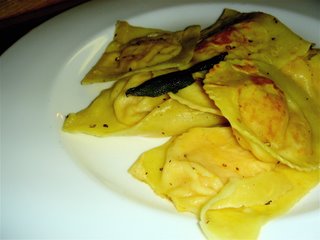 This classic recipe for homemade butternut squash ravioli with sage brown butter sauce isn't easy, but it is delicious. If you can overcome the frustrating preliminary shaping trials, I think you will find that your hard work will more than reward you with a few delicious and elegant dinners. // alexandracooks.com