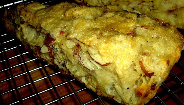 These scones are flaky, not-too-sweet, and almond-packed treats for breakfast. They make a nice change from a usual routine of oatmeal and toast and feel quite festive this time of year. Any other nut, fruit or flavoring can be substituted for the almonds and the dough freezes beautifully. Enjoy! // alexandracooks.com These scones are flaky, not-too-sweet, and almond-packed treats for breakfast. They make a nice change from a usual routine of oatmeal and toast and feel quite festive this time of year. Any other nut, fruit or flavoring can be substituted for the almonds and the dough freezes beautifully. Enjoy! // alexandracooks.com