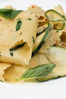 zucchini papardelle