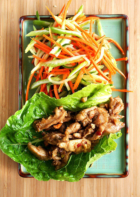These Asian lettuce wraps are simple to prepare, stunning to serve, and exceptionally satisfying to eat. Both the slaw and the meat are incredibly flavorful and the combination of the crunchy cool slaw with the tender hot meat is so yummy. Make it. You'll be happy. I promise. // alexandracooks.com These Asian lettuce wraps are simple to prepare, stunning to serve, and exceptionally satisfying to eat. Both the slaw and the meat are incredibly flavorful and the combination of the crunchy cool slaw with the tender hot meat is so yummy. Make it. You'll be happy. I promise. // alexandracooks.com