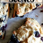 Just-baked buttermilk blueberry scones.