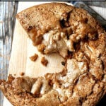 An overhead shot of Teddie's apple cake.