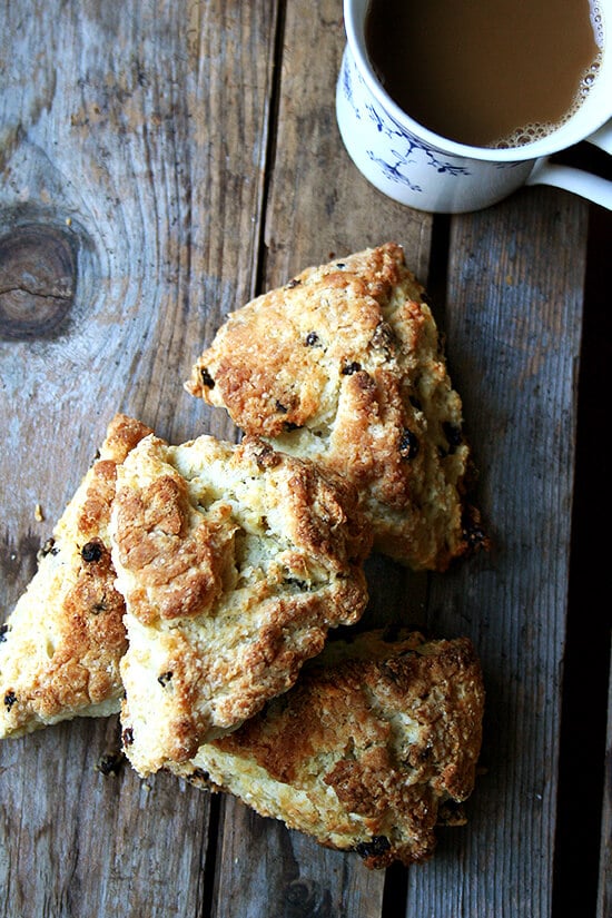 Made with buttermilk, these currant scones, a Tartine Bakery recipe, are a perfect way to start a chilly fall day. // alexandracooks.com Made with buttermilk, these currant scones, a Tartine Bakery recipe, are a perfect way to start a chilly fall day. // alexandracooks.com