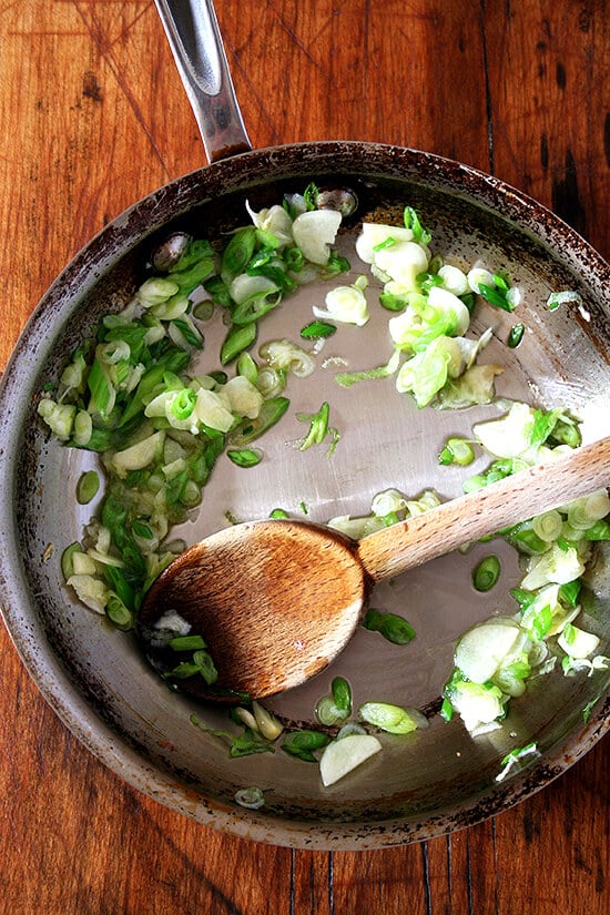 scallions and garlic scallions and garlic