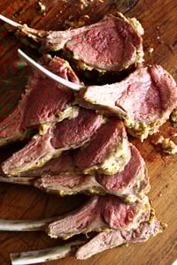 mustard crusted rack of lamb