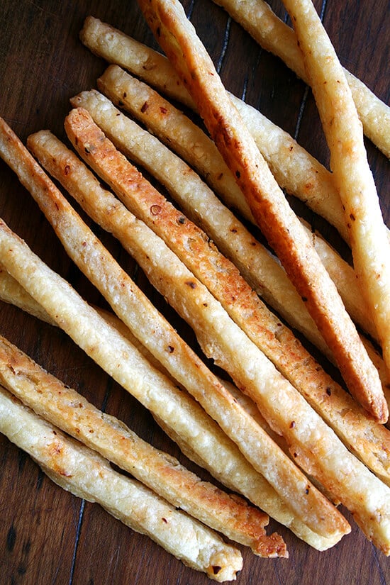 Spicy, salty, crispy — these cheese sticks are addictive and will never not appear at a party I host from here on out. They take just minutes to whip up. They look beautiful. And they couldn't be more party friendly — who doesn't like butter, cheese, salt and a little spice? // alexandracooks.com Spicy, salty, crispy — these cheese sticks are addictive and will never not appear at a party I host from here on out. They take just minutes to whip up. They look beautiful. And they couldn't be more party friendly — who doesn't like butter, cheese, salt and a little spice? // alexandracooks.com