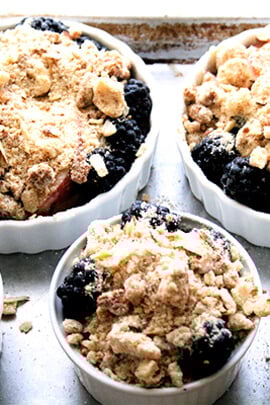 nectarine-blackberry crostatas nectarine-blackberry crostatas