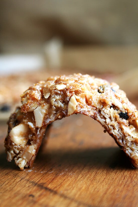 Many experimentations with various recipes have led to this granola bar formula, which yields a chewy, not-too-sweet bar that can be stored at room temperature in ziplock bags. // alexandracooks.com Many experimentations with various recipes have led to this granola bar formula, which yields a chewy, not-too-sweet bar that can be stored at room temperature in ziplock bags. // alexandracooks.com