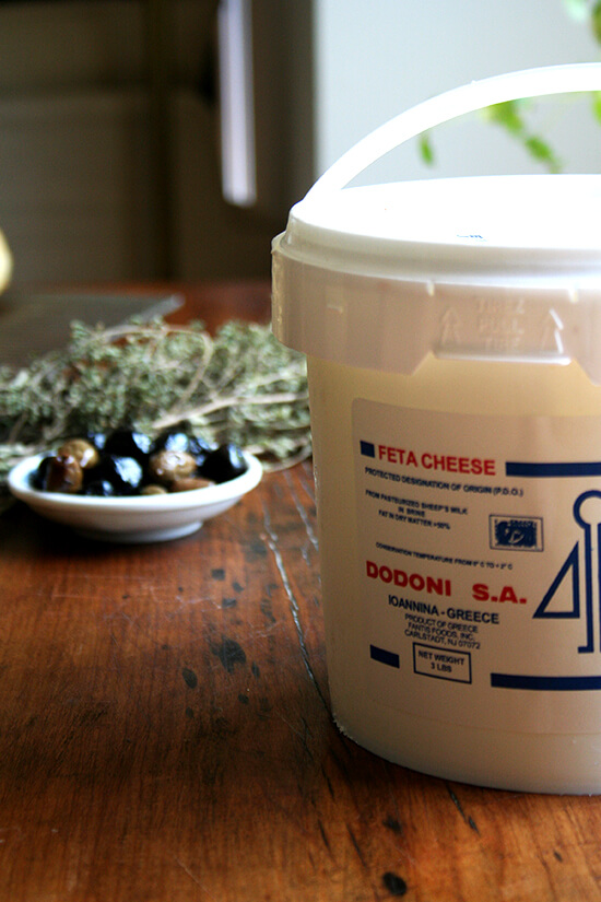 bucket of feta bucket of feta