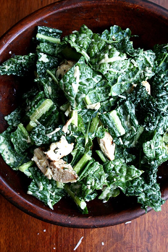 kale caesar salad with grilled chicken kale caesar salad with grilled chicken