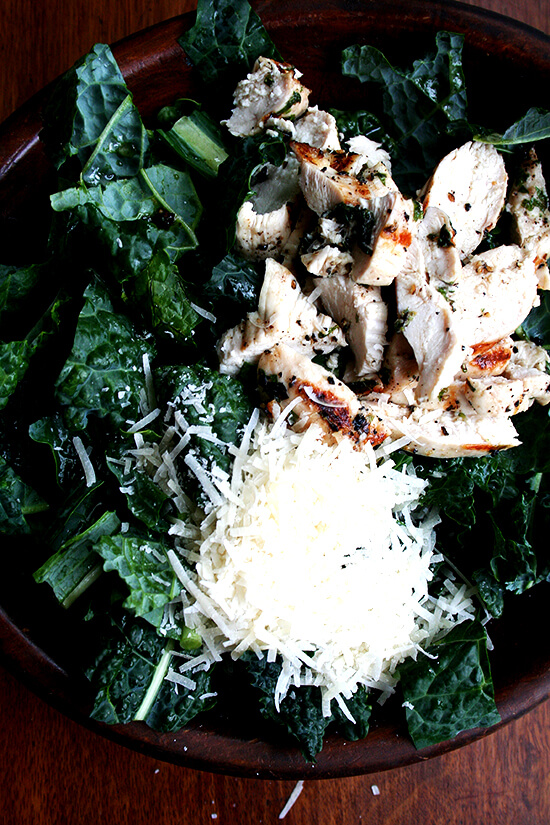 kale caesar with grilled chicken kale caesar with grilled chicken