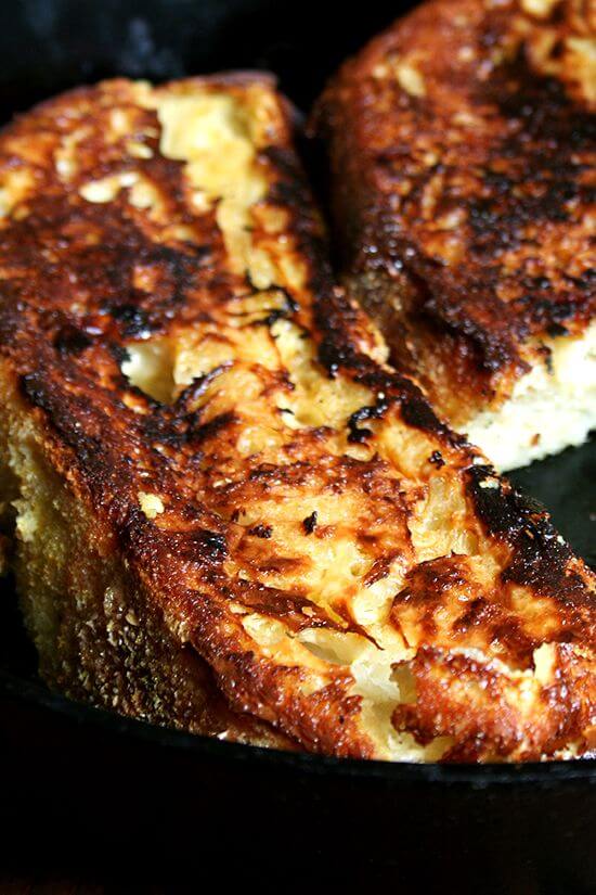 While I love this baked French toast above all for its texture — caramelized on the outside, not soggy on the inside — what distinguishes it from any other French toast I've had, baked or otherwise, is the presence of lemon zest, a most-unexpected and delicious flavor in a traditionally cinnamon-spiked dish. // alexandracooks.com While I love this baked French toast above all for its texture — caramelized on the outside, not soggy on the inside — what distinguishes it from any other French toast I've had, baked or otherwise, is the presence of lemon zest, a most-unexpected and delicious flavor in a traditionally cinnamon-spiked dish. // alexandracooks.com