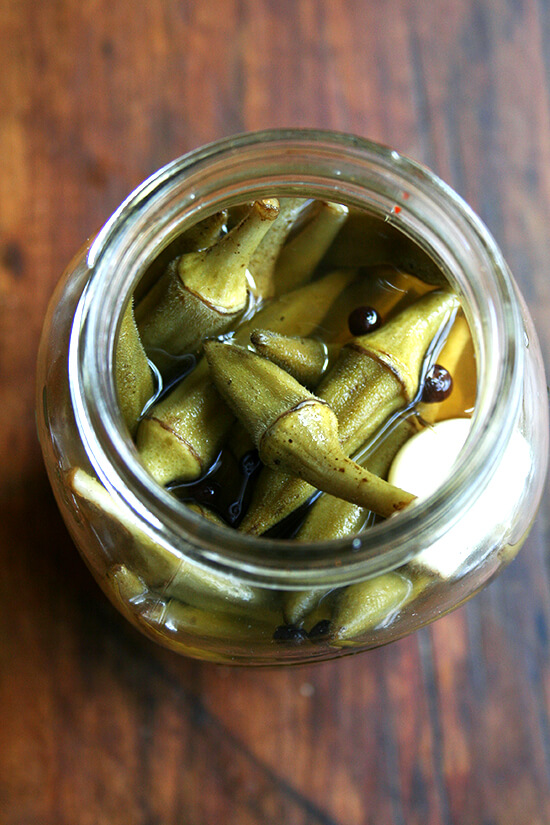 pickled okra pickled okra