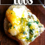 Baked eggs on toast.
