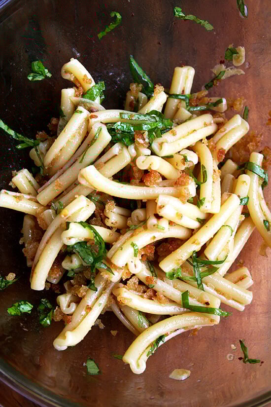 Just when you think you have nothing to serve for dinner, toasted breadcrumbs along with a few pantry items — garlic, crushed red pepper flakes and anchovies — come to the rescue, working together to produce an unbelievably tasty dinner. This is pantry cooking at its finest — quick, easy, delicious. // alexandracooks.com Just when you think you have nothing to serve for dinner, toasted breadcrumbs along with a few pantry items — garlic, crushed red pepper flakes and anchovies — come to the rescue, working together to produce an unbelievably tasty dinner. This is pantry cooking at its finest — quick, easy, delicious. // alexandracooks.com