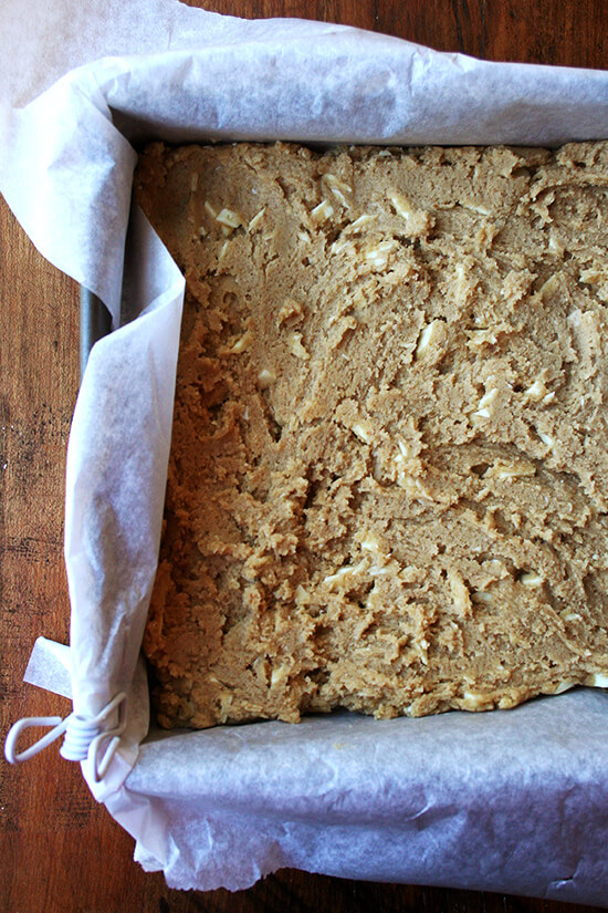 unbaked blondies