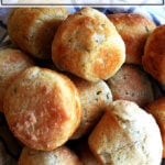 no-knead thyme dinner rolls