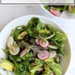 Two bowls of a summer dinner salad.