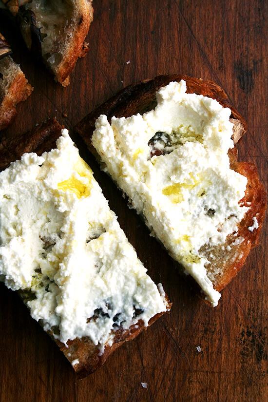 ricotta tartines