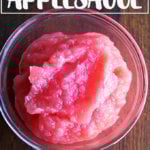 A bowl of homemade applesauce