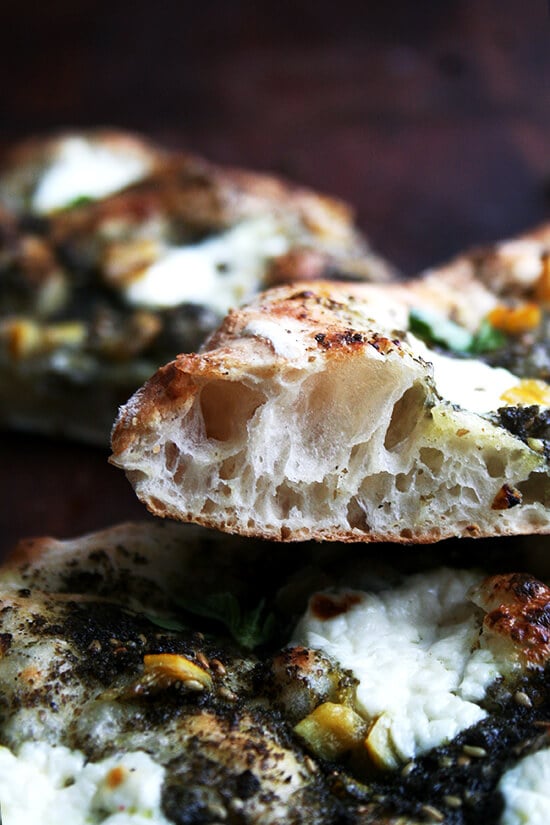 Preserved lemons work nicely anywhere lemon and salt work nicely — so, everywhere? — and while there is something about the combination of smoked mozzarella and lemon that just can't be beat, this preserved lemon pizza is a fun combination, too: za'atar with olive oil, fresh ricotta, preserved lemon and basil. // alexandracooks.com Preserved lemons work nicely anywhere lemon and salt work nicely — so, everywhere? — and while there is something about the combination of smoked mozzarella and lemon that just can't be beat, this preserved lemon pizza is a fun combination, too: za'atar with olive oil, fresh ricotta, preserved lemon and basil. // alexandracooks.com