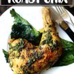 Crispy, herby chicken on a sheet pan.