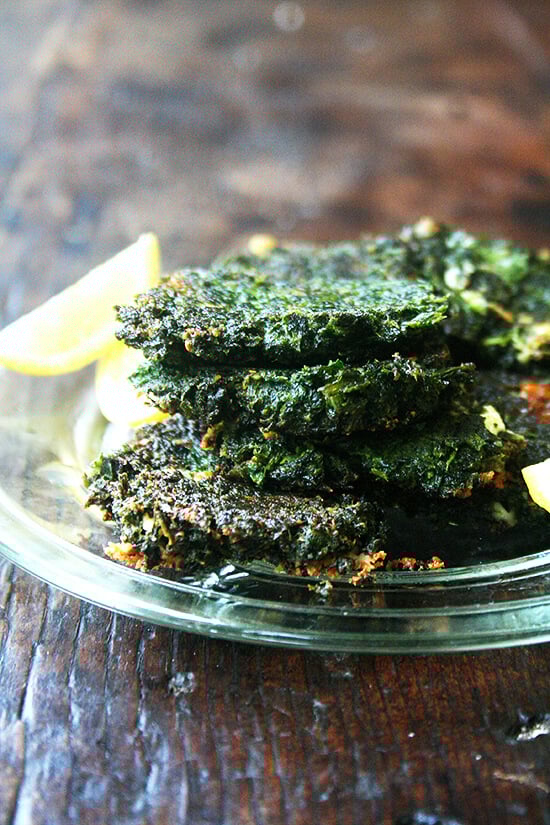 Crispy on the edges, creamy in the center, these little chard fritters, squeezed with lemon, make the most lovely Meatless Monday meal. But more importantly they save the fridge from utter and complete dark-leafy-green domination. And for that I couldn't be more grateful. // alexandracooks.com Crispy on the edges, creamy in the center, these little chard fritters, squeezed with lemon, make the most lovely Meatless Monday meal. But more importantly they save the fridge from utter and complete dark-leafy-green domination. And for that I couldn't be more grateful. // alexandracooks.com