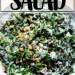 A bowl of Swiss chard salad.