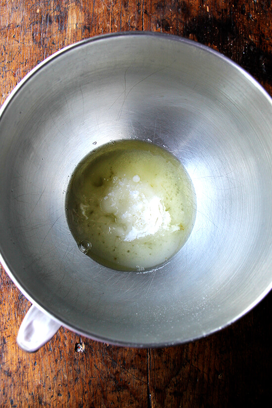 egg whites, sugar, cream of tartar, salt, ready to be whipped