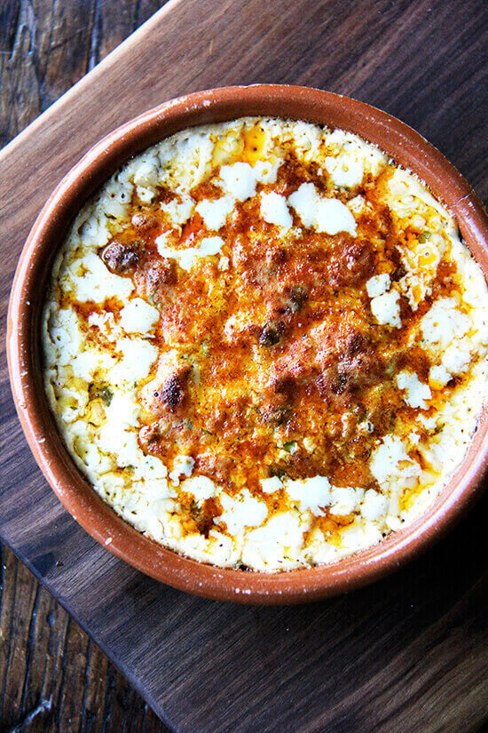 This hot crab dip is rich and creamy, spiced with Old Bay and Worcestershire, but it also couldn't be more festive or delicious: piping hot, loaded with crab, spiced with just enough cayenne to keep you reaching for more. // alexandracooks.com