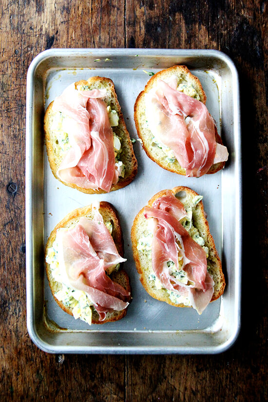 Pickled egg salad is so good, it's light (or can be at least), and it's filled with protein to boot. Yes, the pickling is more work, but the bite and flavor this extra step brings is well worth the effort, which, by the way, takes all of five minutes. // alexandracooks.com Pickled egg salad is so good, it's light (or can be at least), and it's filled with protein to boot. Yes, the pickling is more work, but the bite and flavor this extra step brings is well worth the effort, which, by the way, takes all of five minutes. // alexandracooks.com