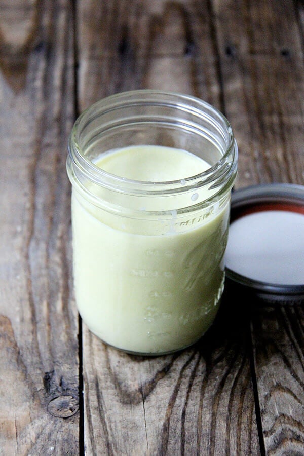 The creme fraiche in this creme fraiche dressing not only helps the dressing quickly emulsify but also makes it taste slightly creamy without tasting heavy — it has been so good on all of the greens. // alexandracooks.com The creme fraiche in this creme fraiche dressing not only helps the dressing quickly emulsify but also makes it taste slightly creamy without tasting heavy — it has been so good on all of the greens. // alexandracooks.com