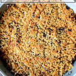 just-baked eggplant parmesan