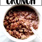 A bowl of homemade cocoa crunch