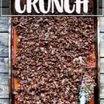 A sheet pan of homemade cocoa crunch.