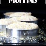 English muffins on a griddle.