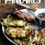 A platter of cabbage pancakes.