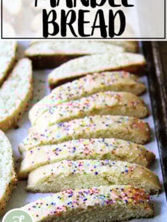 Just baked mandel bread.