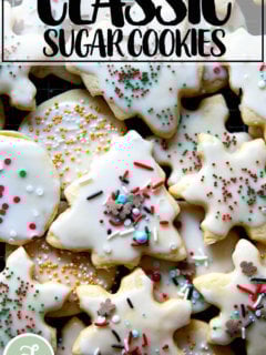 Classic cream cheese cutout cookies.