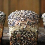 A loaf of sprouted wheat sandwich bread.