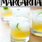 Classic margarita with tequila and lime.