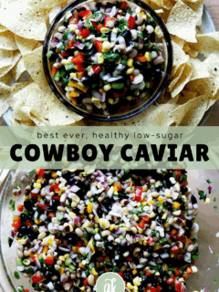 A bowl of healthy cowboy caviar.
