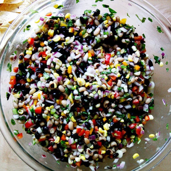 A bowl of Texas Caviar.