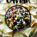 A bowl of Texas Caviar.