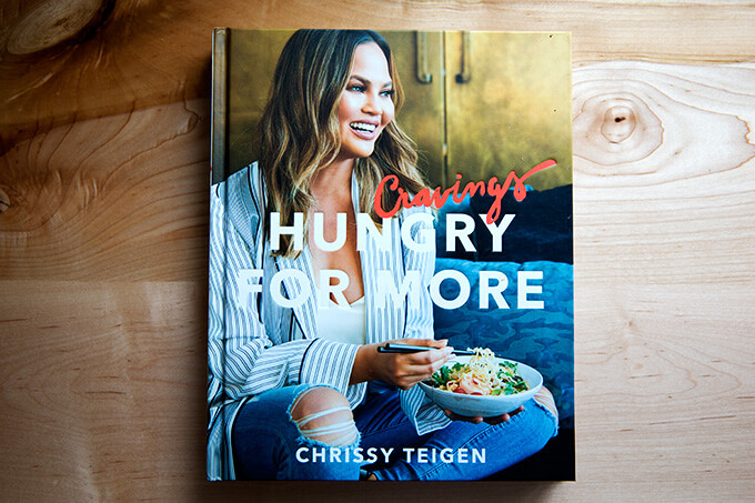 Chrissy Teigen's Cravings, peppered with humor and spice throughout, this books offers a selection of no-fuss, healthy-ish recipes.
