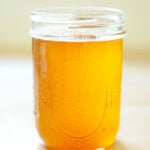 A jar of homemade ghee.