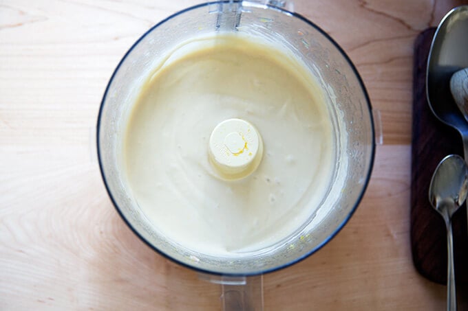 puréed white bean spread