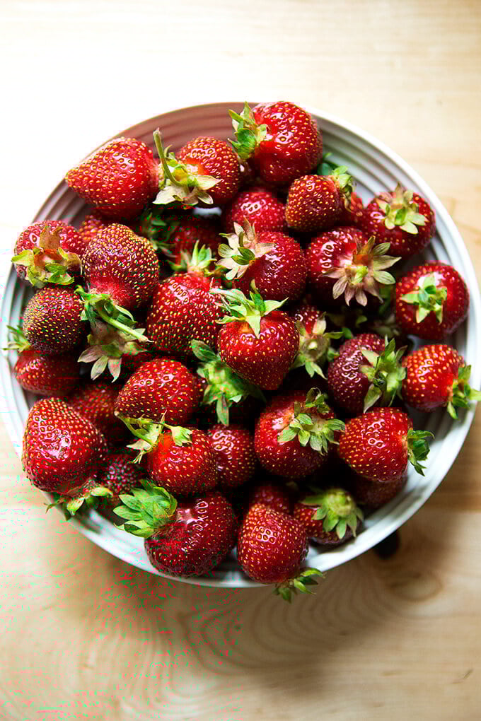 Bowl of strawberries