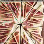 croissant dough, rolled, cut into triangles, topped with ham and cheese