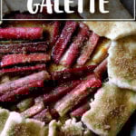 rhubarb galette